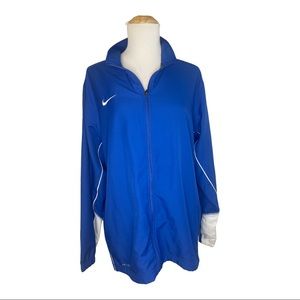 NIKE Lightweight Windbreaker Classic Blue and White jacket